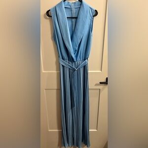 SHEIN Blue Maxi Dress with Pleats